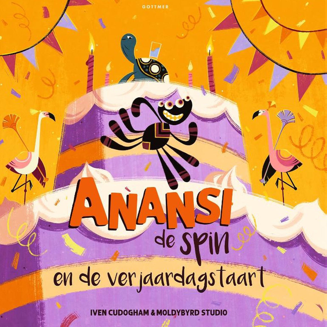 uitgeverij gottmer anansi de spin en de verjaardagstaart | 1607785 | 0