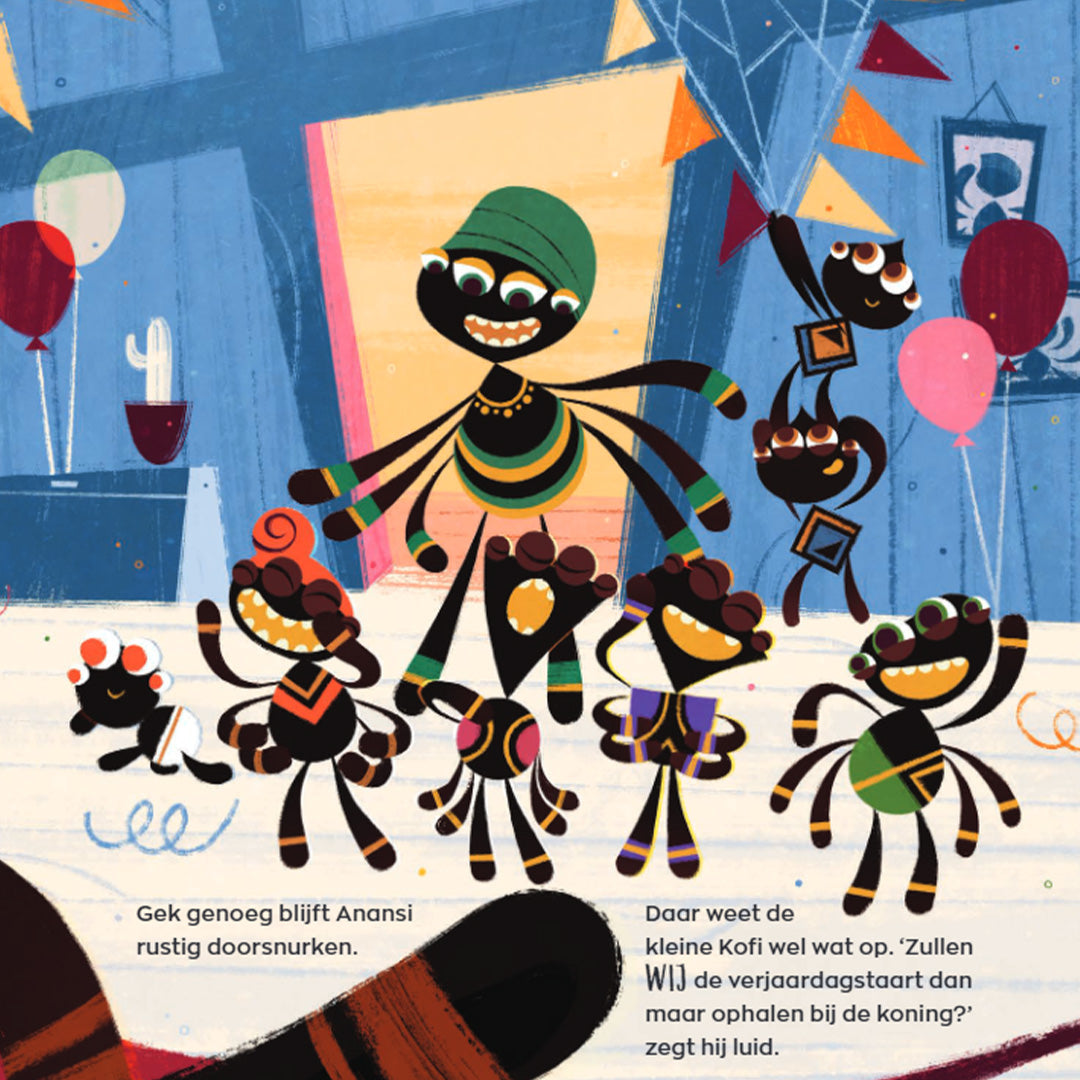 uitgeverij gottmer anansi de spin en de verjaardagstaart | 1607785 | 2