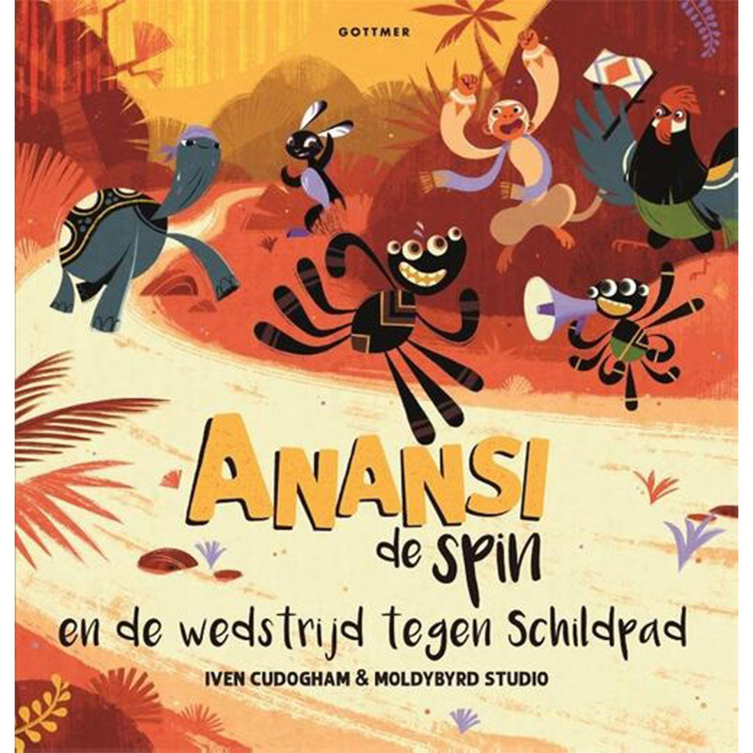 uitgeverij gottmer anansi de spin en de wedstrijd tegen schildpad | 1