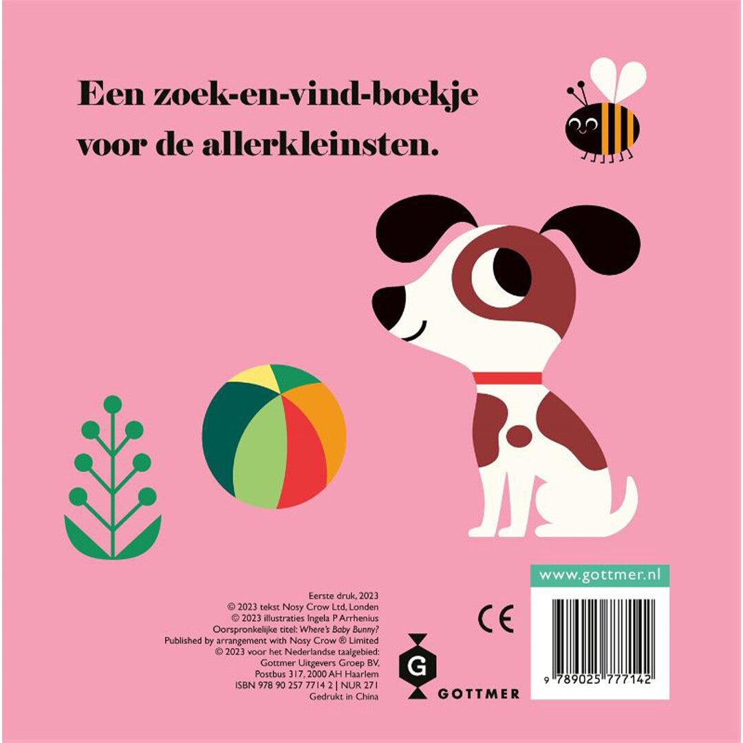 uitgeverij gottmer flapjesboek konijntje, waar ben je? | 1607714 | 3