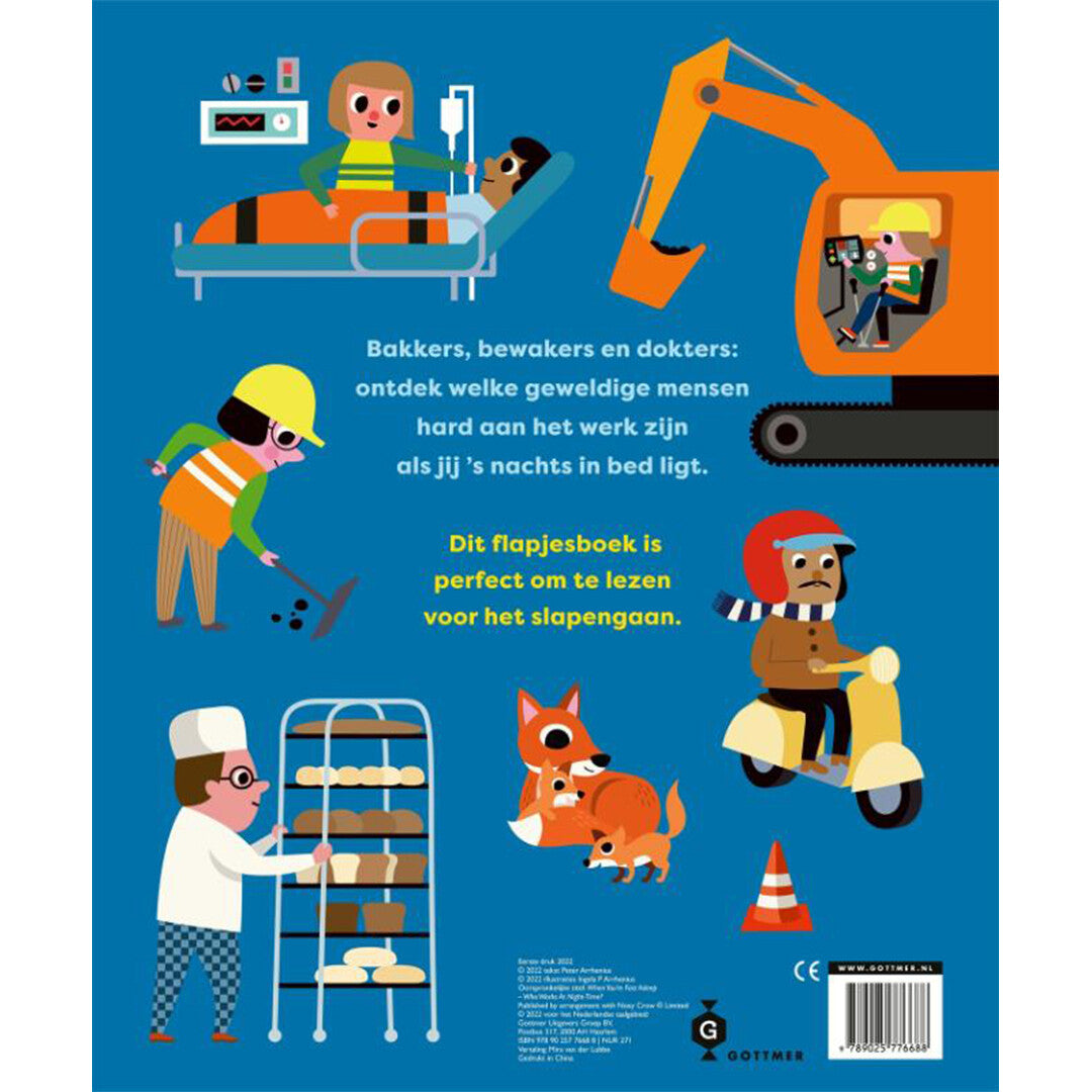 uitgeverij gottmer flapjesboek 's nachts als jij slaapt | 1607668 | 1