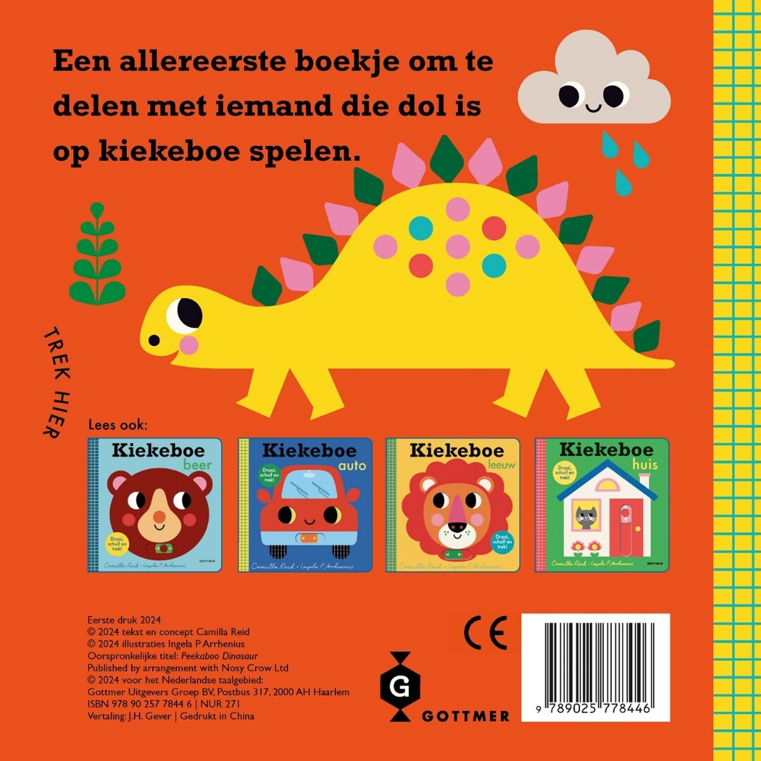 uitgeverij gottmer kartonboek kiekeboe dinosaurus | 1607844 | 3
