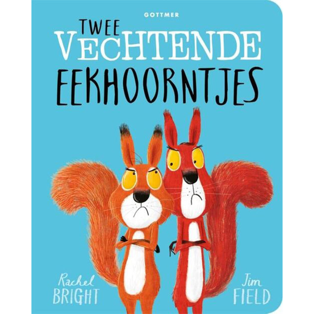 uitgeverij gottmer kartonboek twee vechtende eekhoorntjes | 1