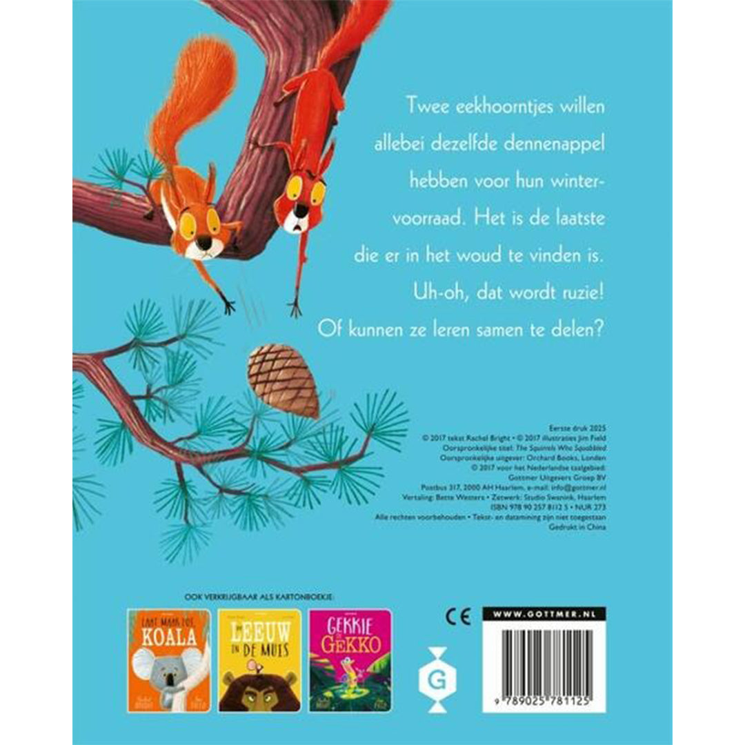 uitgeverij gottmer kartonboek twee vechtende eekhoorntjes | 6