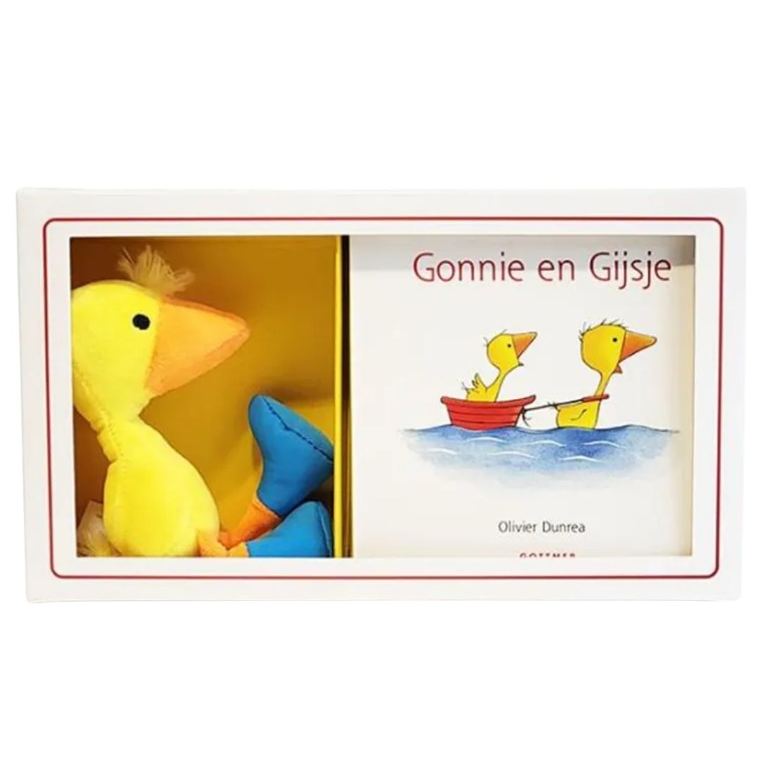 uitgeverij gottmer kartonboekje gonnie en gijsje + knuffel | 1607864 | 0