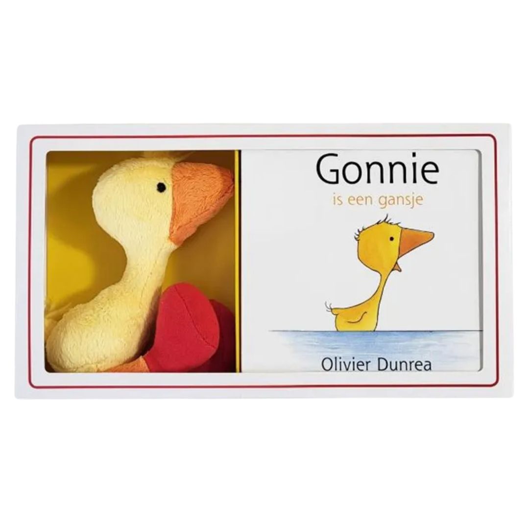 uitgeverij gottmer kartonboekje gonnie is een gansje + knuffel | 1607865 | 0