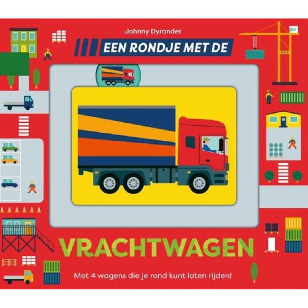 uitgeverij gottmer schuifboekje een rondje met de vrachtwagen | 1607717 | 0