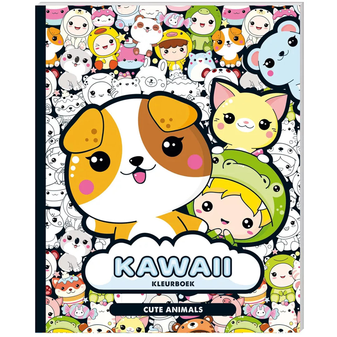 uitgeverij image books kleurboek kawaii cute animals | 1312804 | 0