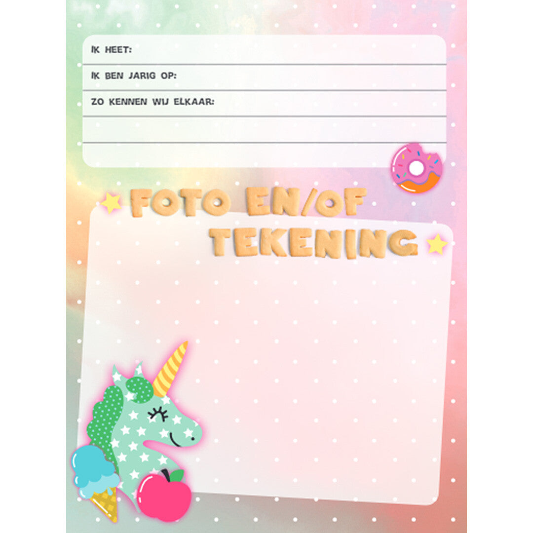 uitgeverij interstat vriendenboek unicorn | 1312083 | 1