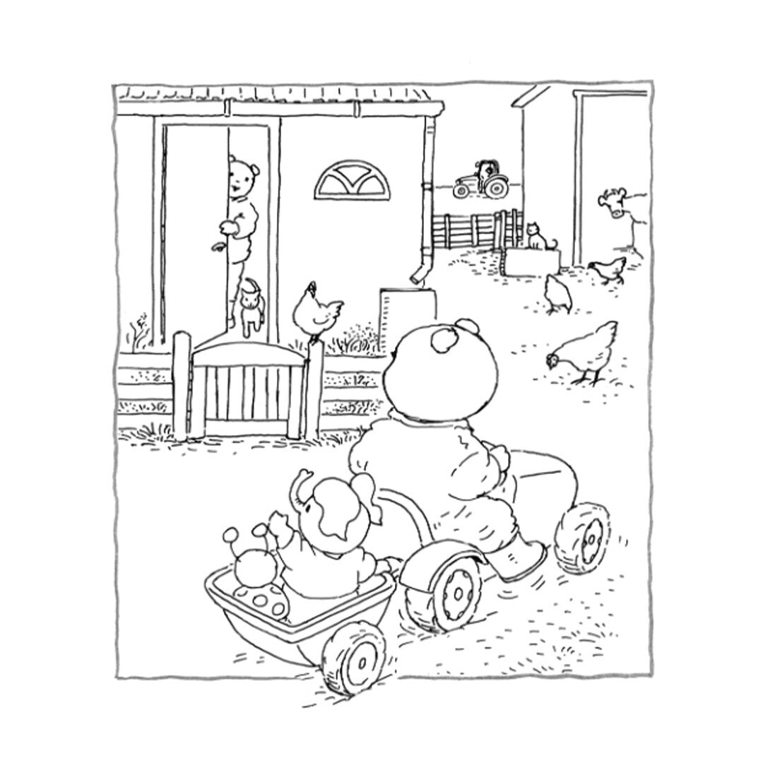 uitgeverij kluitman bobbi kleur- en stickerboek - boerderijdieren | 1418387 | 2
