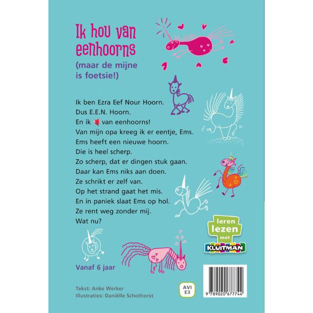uitgeverij kluitman ik hou van eenhoorns (maar de mijne is foetsie) - avi e3 | 1417774 | 3