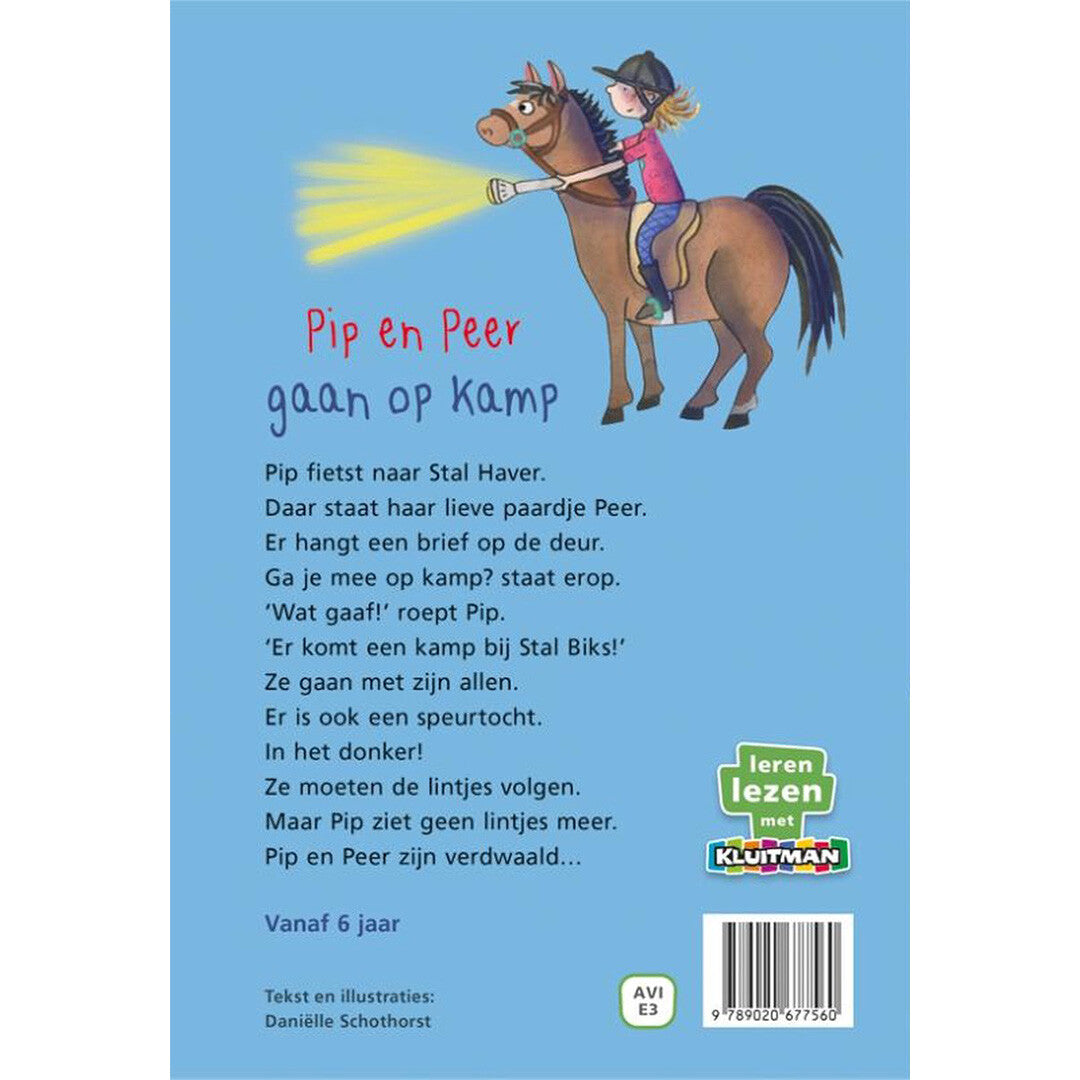 uitgeverij kluitman pip en peer gaan op kamp - avi e3 | 1417756 | 5