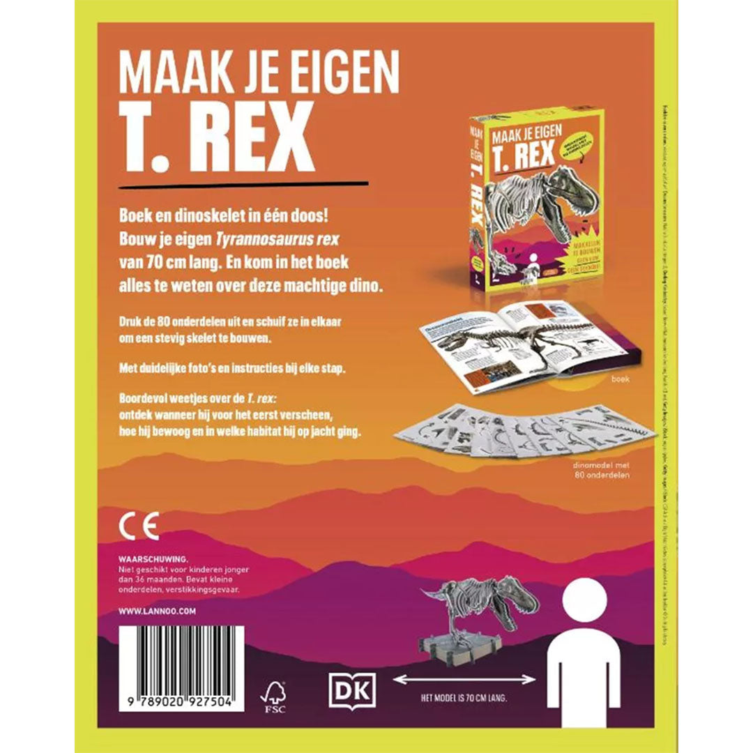 uitgeverij lannoo bouwpakket maak je eigen t-rex | 1552750 | 7