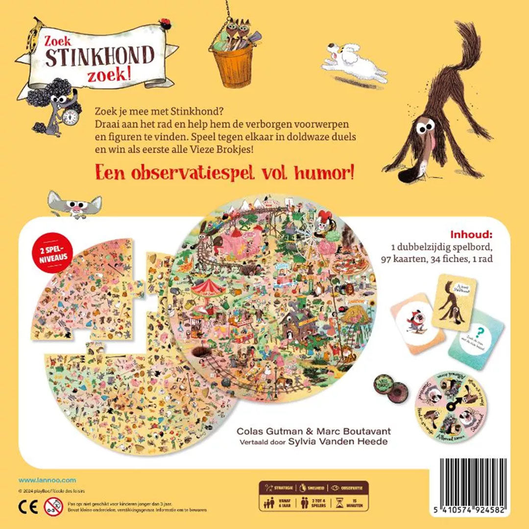 uitgeverij lannoo observatiespel zoek stinkhond zoek | 1552458 | 3