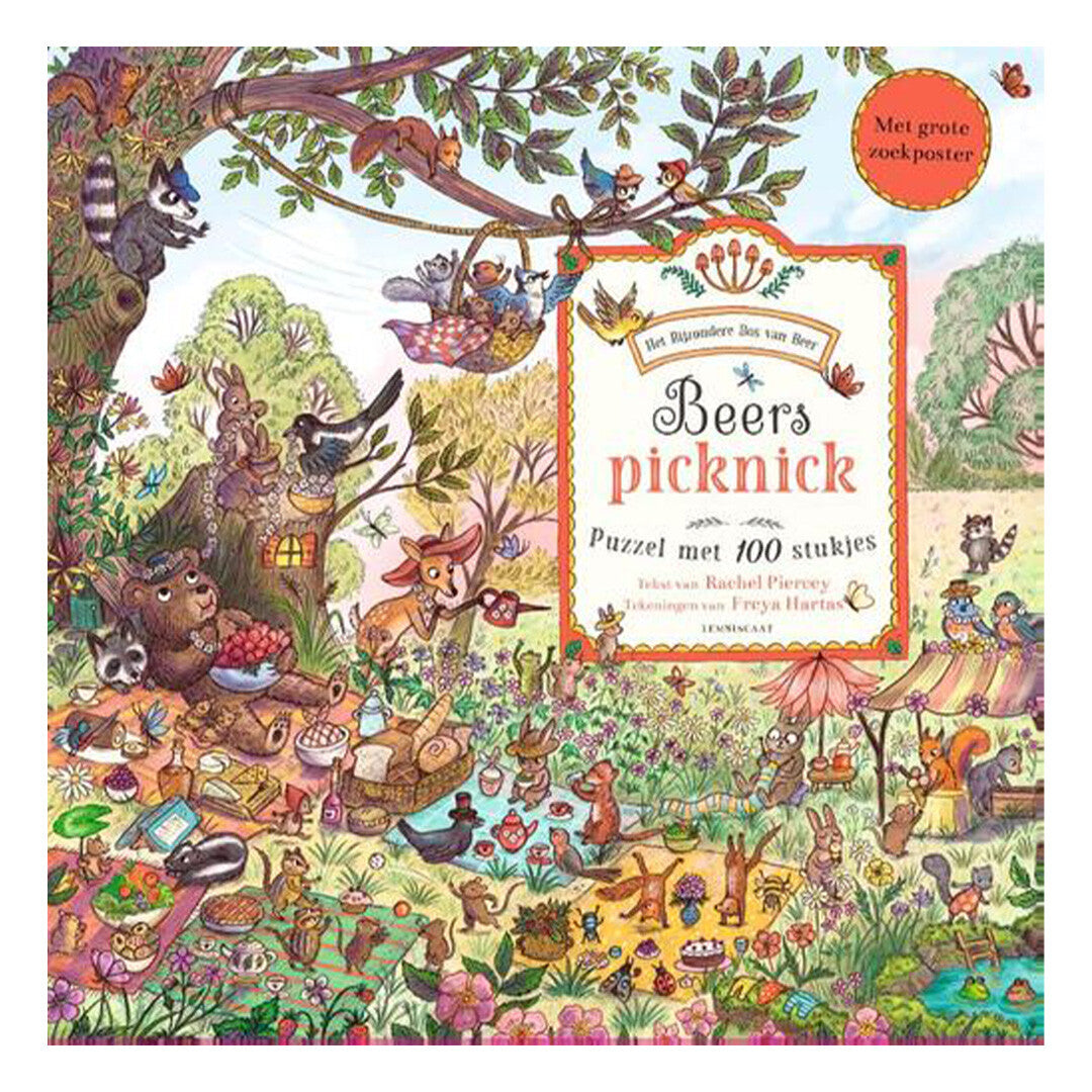 uitgeverij lemniscaat beers picknick puzzel - 100st | 1631629 | 0