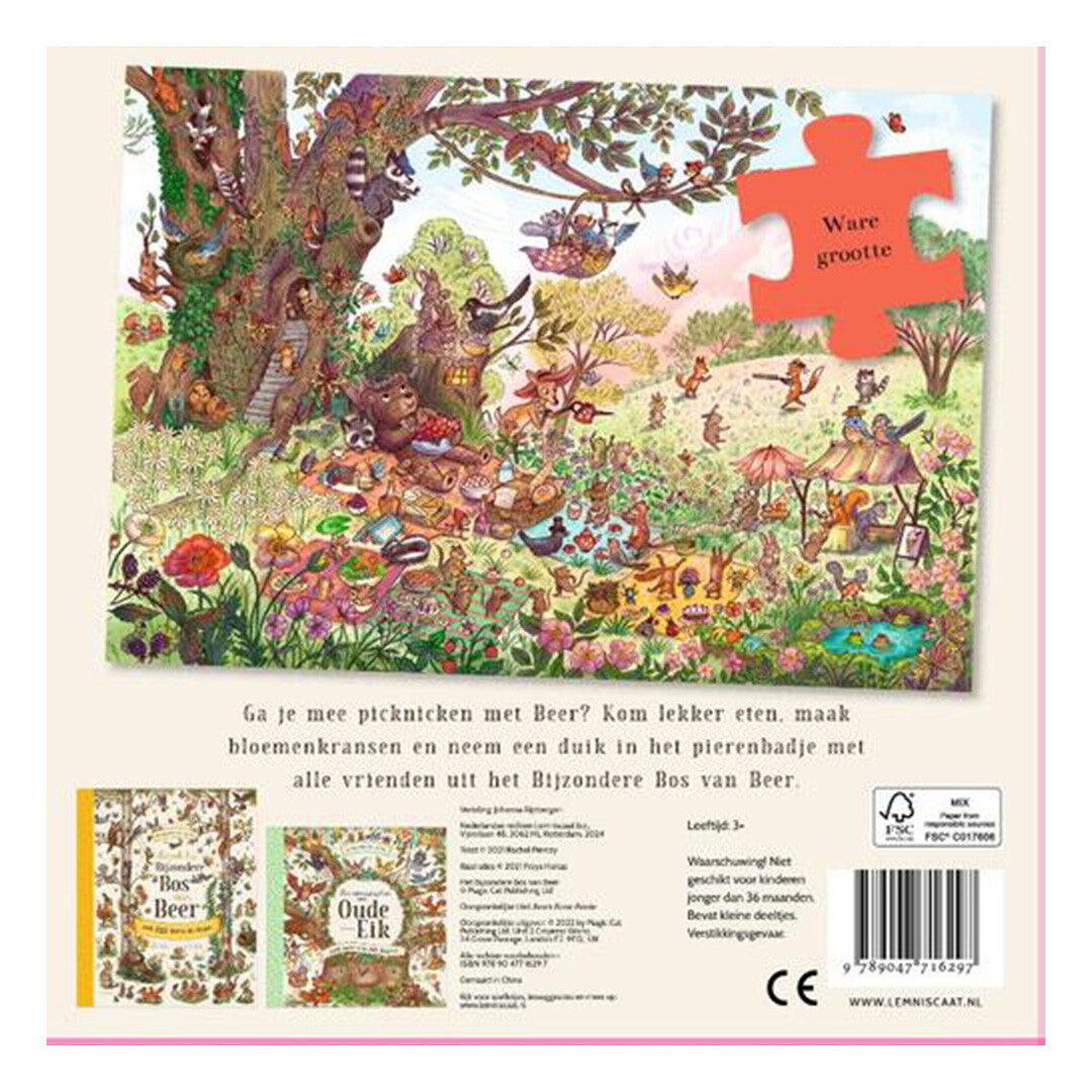 uitgeverij lemniscaat beers picknick puzzel - 100st | 1631629 | 1