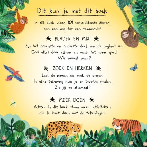 uitgeverij lemniscaat doeboek er zitten 101 dieren in dit boek | 1631146 | 1