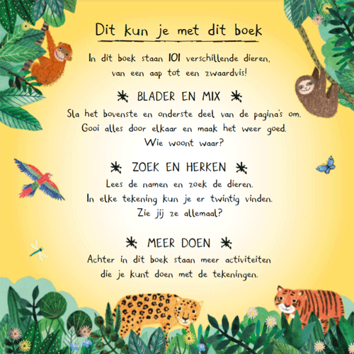uitgeverij lemniscaat doeboek er zitten 101 dieren in dit boek | 1631146 | 3