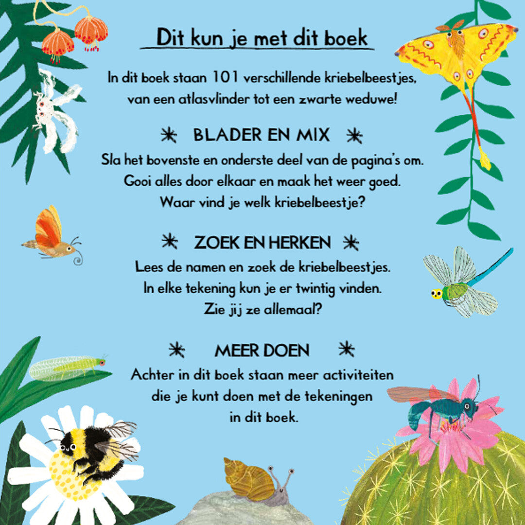 uitgeverij lemniscaat er zitten 101 kriebelbeestjes in dit boek | 1631582 | 2