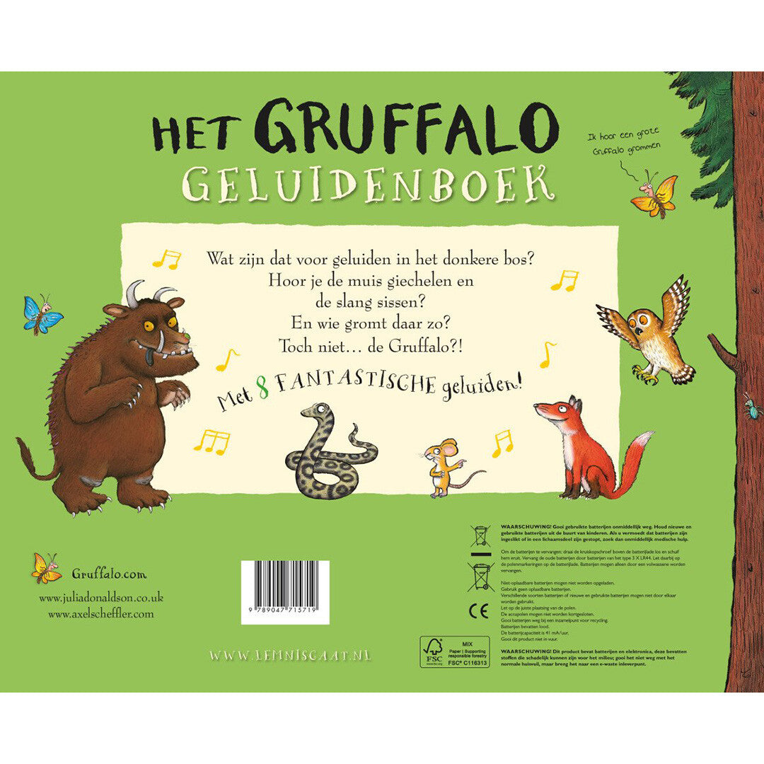 uitgeverij lemniscaat het gruffalo geluidenboek | 1631571 | 5