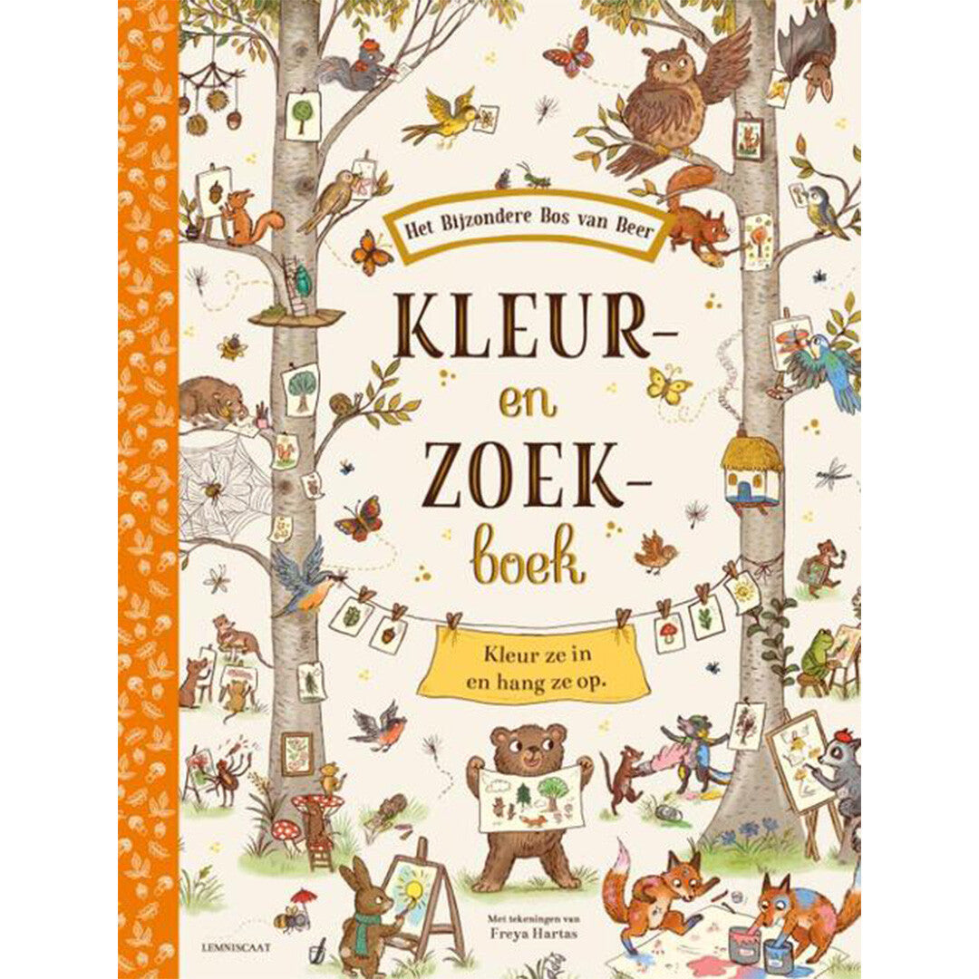 uitgeverij lemniscaat kleur- en zoekboek het bijzondere bos van beer | 1631603 | 0