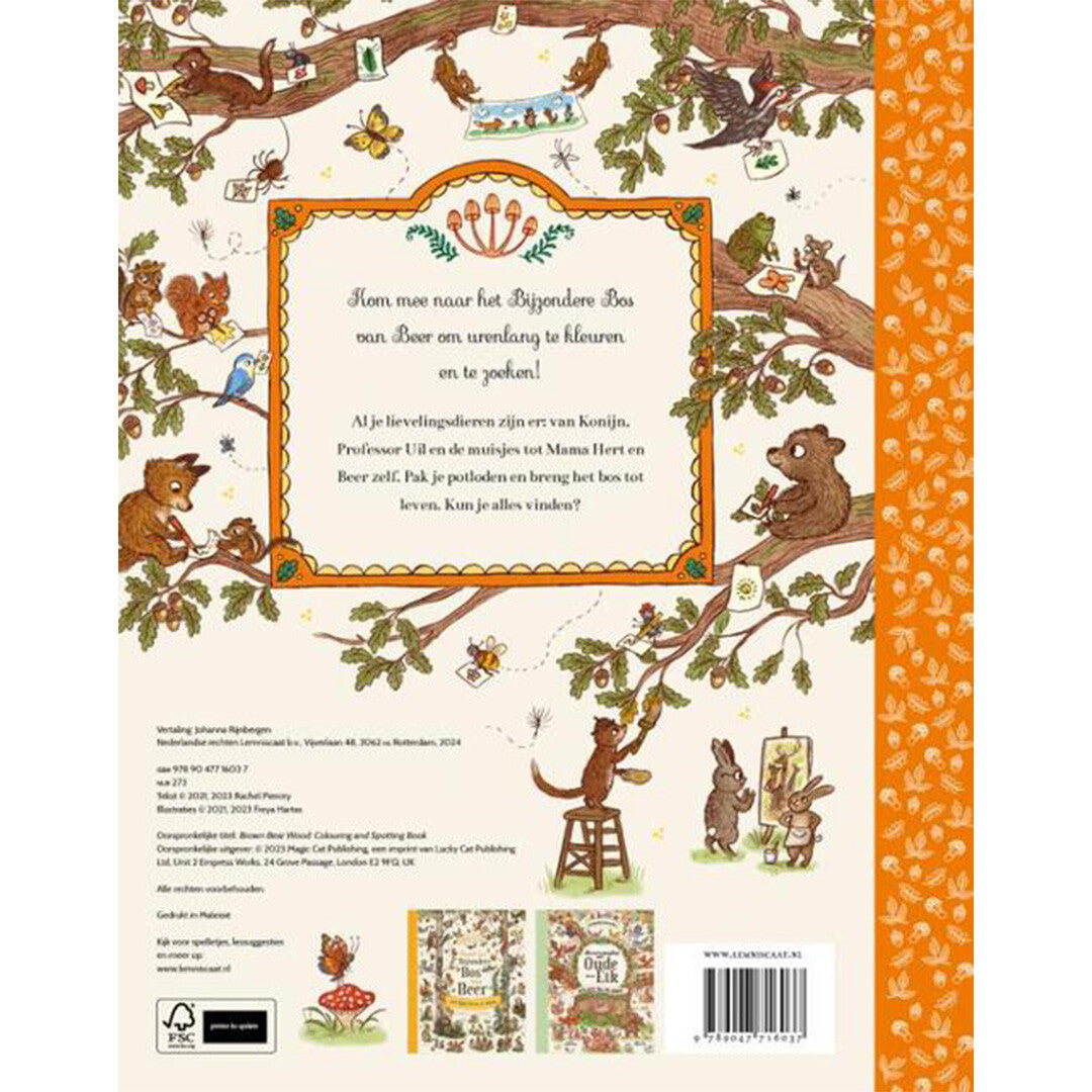 uitgeverij lemniscaat kleur- en zoekboek het bijzondere bos van beer | 1631603 | 3