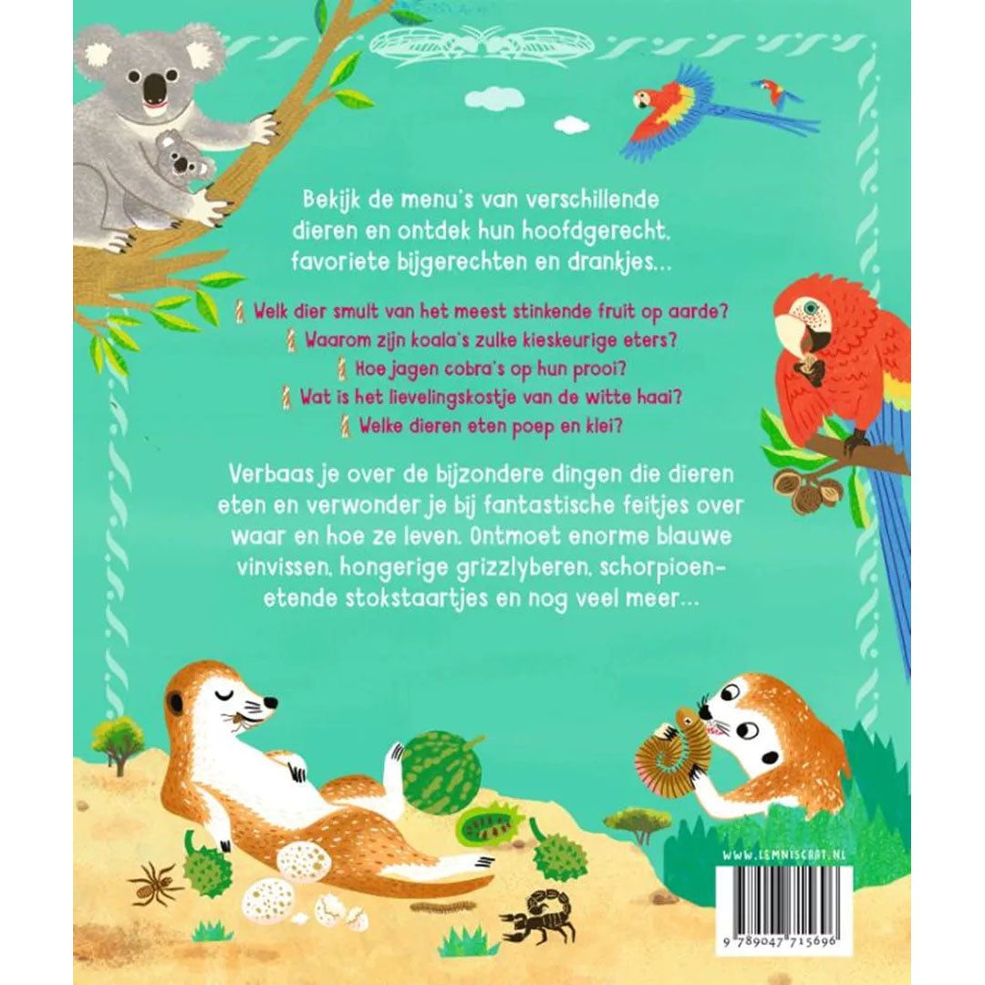 uitgeverij lemniscaat menu’s voor stokstaartjes en andere hongerige dieren | 1631569 | 3