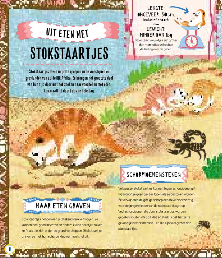uitgeverij lemniscaat menu’s voor stokstaartjes en andere hongerige dieren | 1631569 | 6