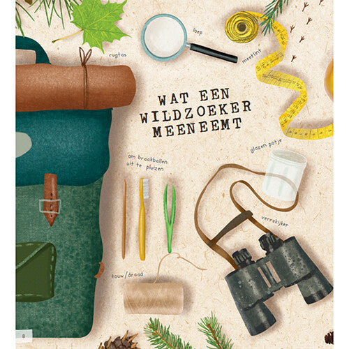 uitgeverij lemniscaat zoekboek wildzoekers in het bos | 1631457 | 1