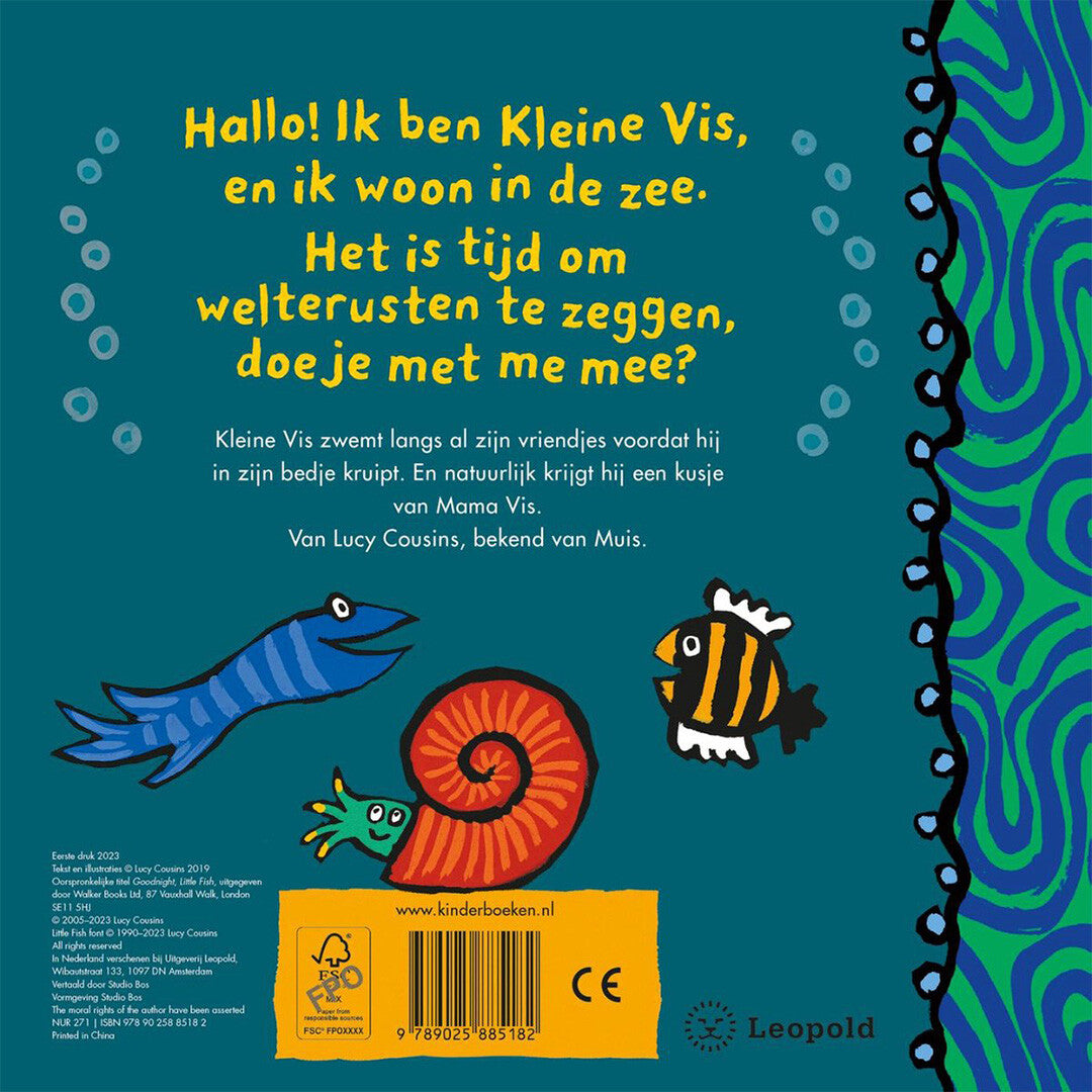 uitgeverij leopold kartonboek welterusten, kleine vis | 1618518 | 5