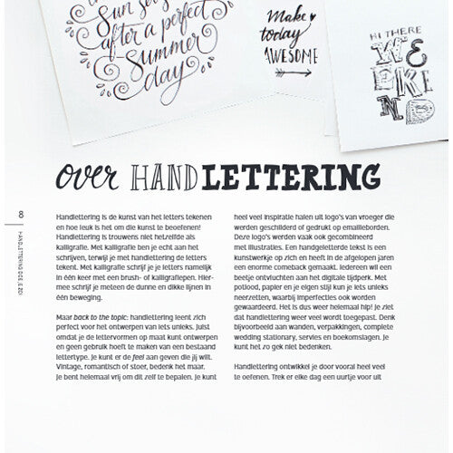 uitgeverij moon handlettering doe je zo - cute edition | 1696431 | 5