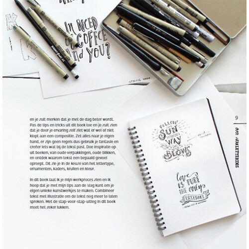 uitgeverij moon handlettering doe je zo - cute edition | 1696431 | 6