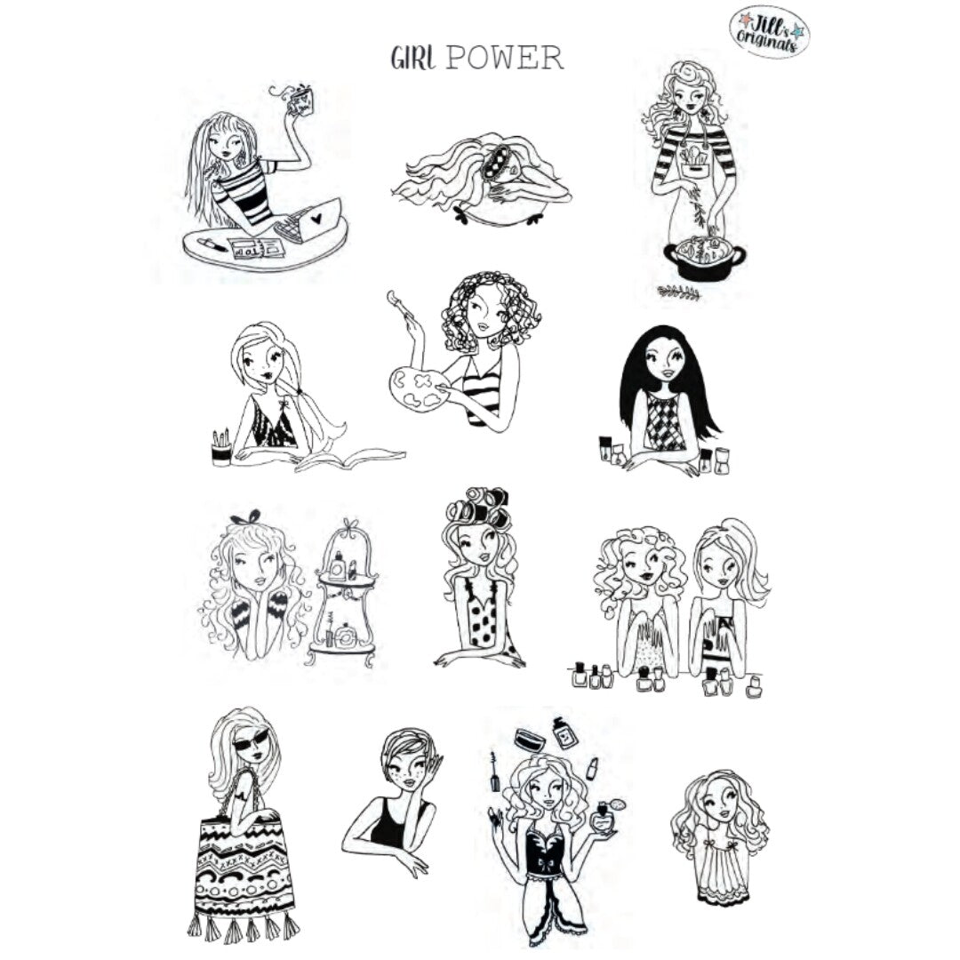 uitgeverij mus jill's originals stickervellen - 50st | 1352873 | 2