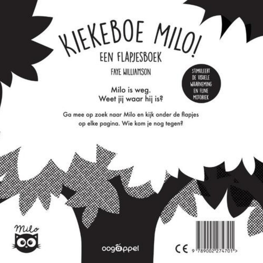 uitgeverij oogappel flapjesboek kiekeboe milo! | 1527470 | 1