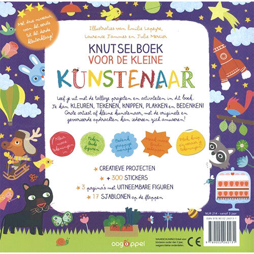 uitgeverij oogappel knutselboek voor de kleine kunstenaar | 1526013 | 1