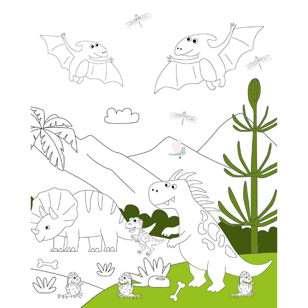 uitgeverij rebo activiteintenboek - dino's - 1000 stickers | 5