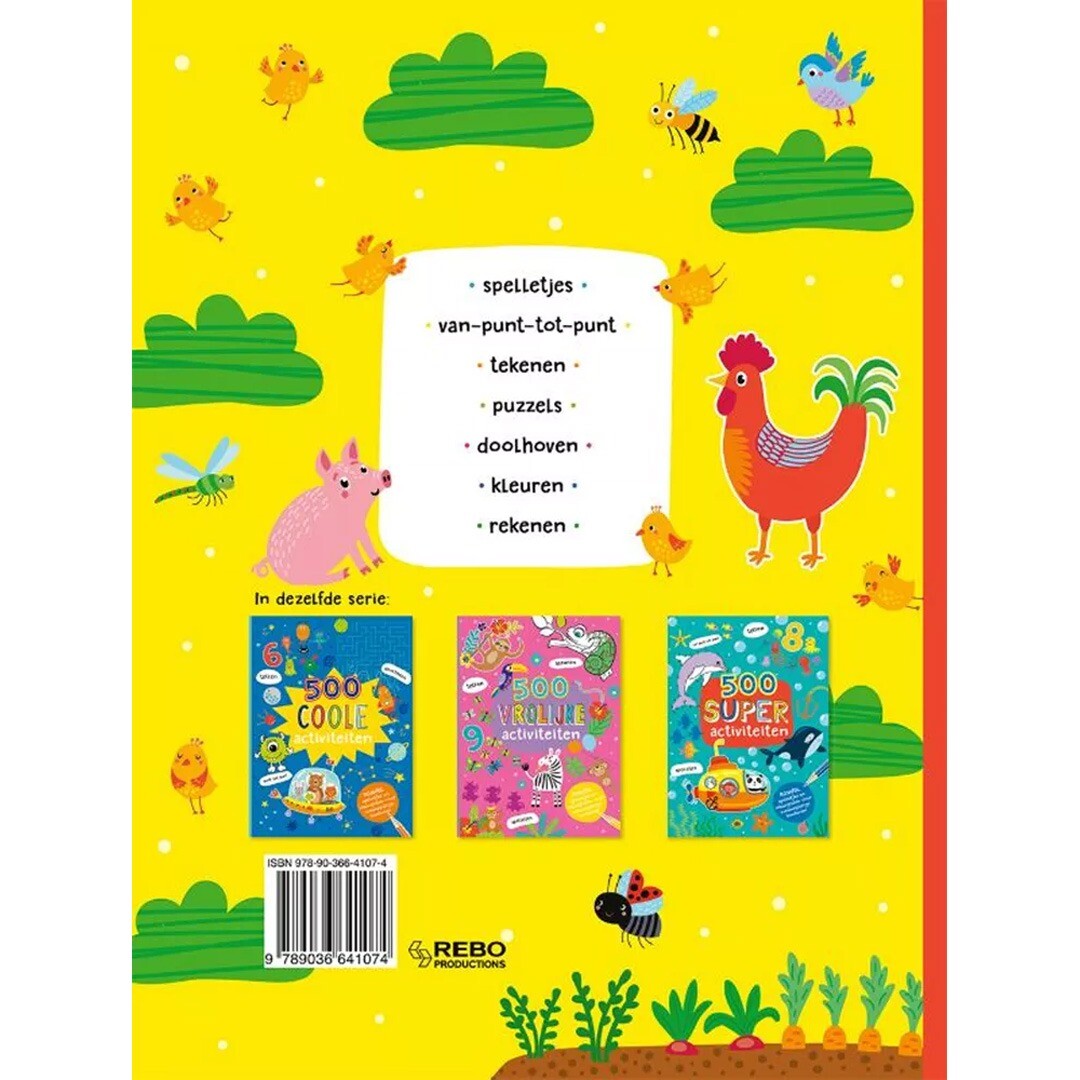 uitgeverij rebo activiteitenboek 500 mega activiteiten | 1724107 | 5