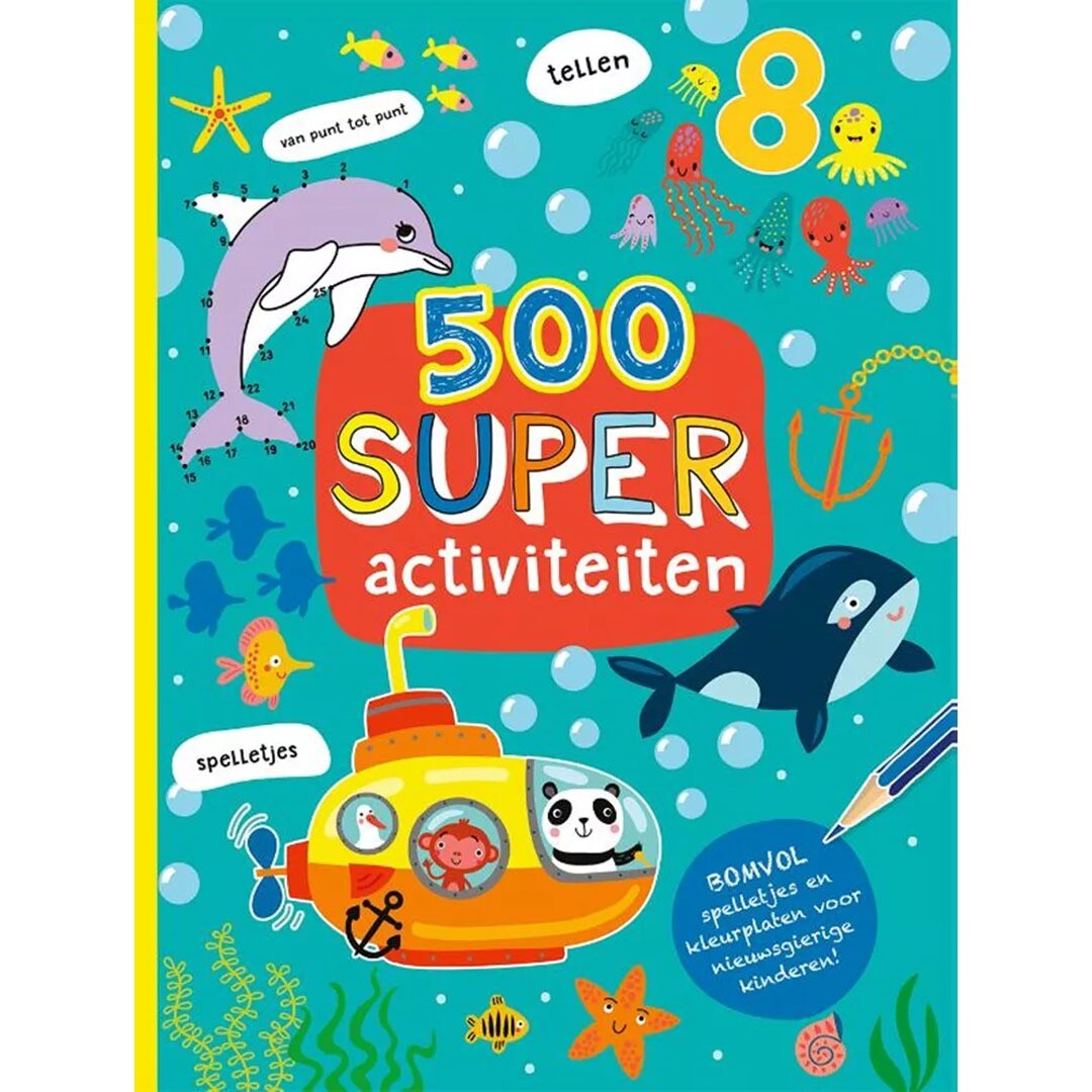 uitgeverij rebo activiteitenboek 500 super activiteiten | 1724106 | 0