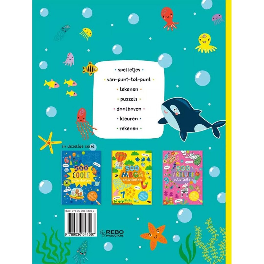 uitgeverij rebo activiteitenboek 500 super activiteiten | 1724106 | 5