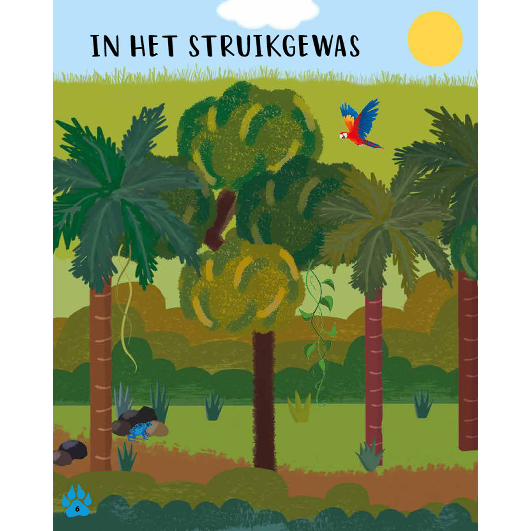 uitgeverij rebo activiteitenboek met stickers - jungle - 1000 stickers | 2