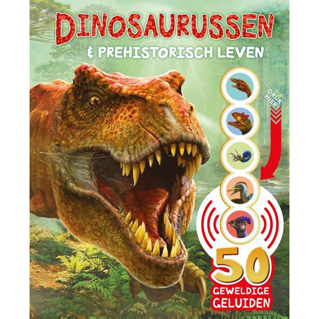 uitgeverij rebo geluidenboek dinosaurussen en prehistorisch leven | 1724454 | 0