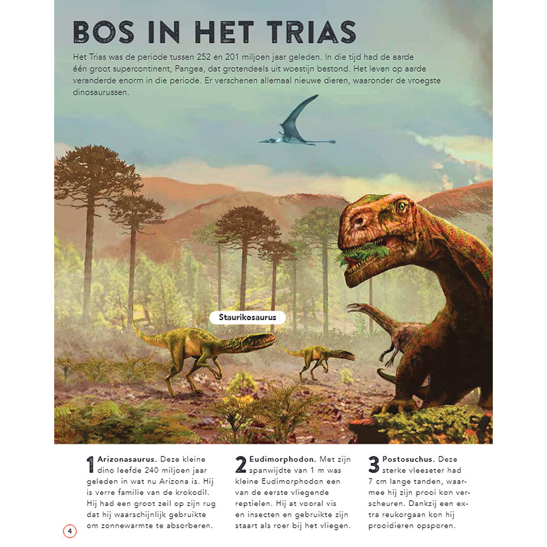 uitgeverij rebo geluidenboek dinosaurussen en prehistorisch leven | 1724454 | 1