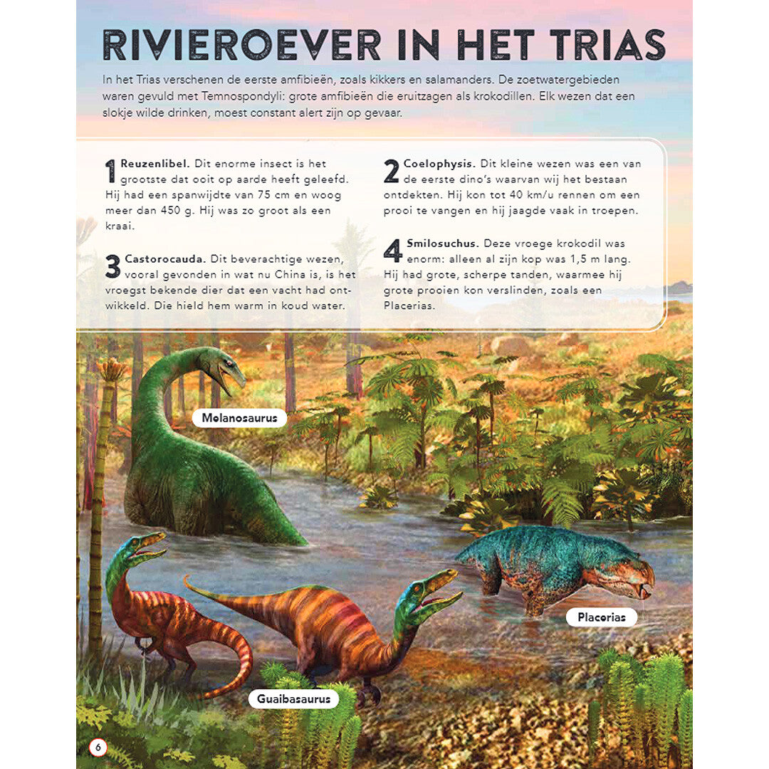 uitgeverij rebo geluidenboek dinosaurussen en prehistorisch leven | 1724454 | 3