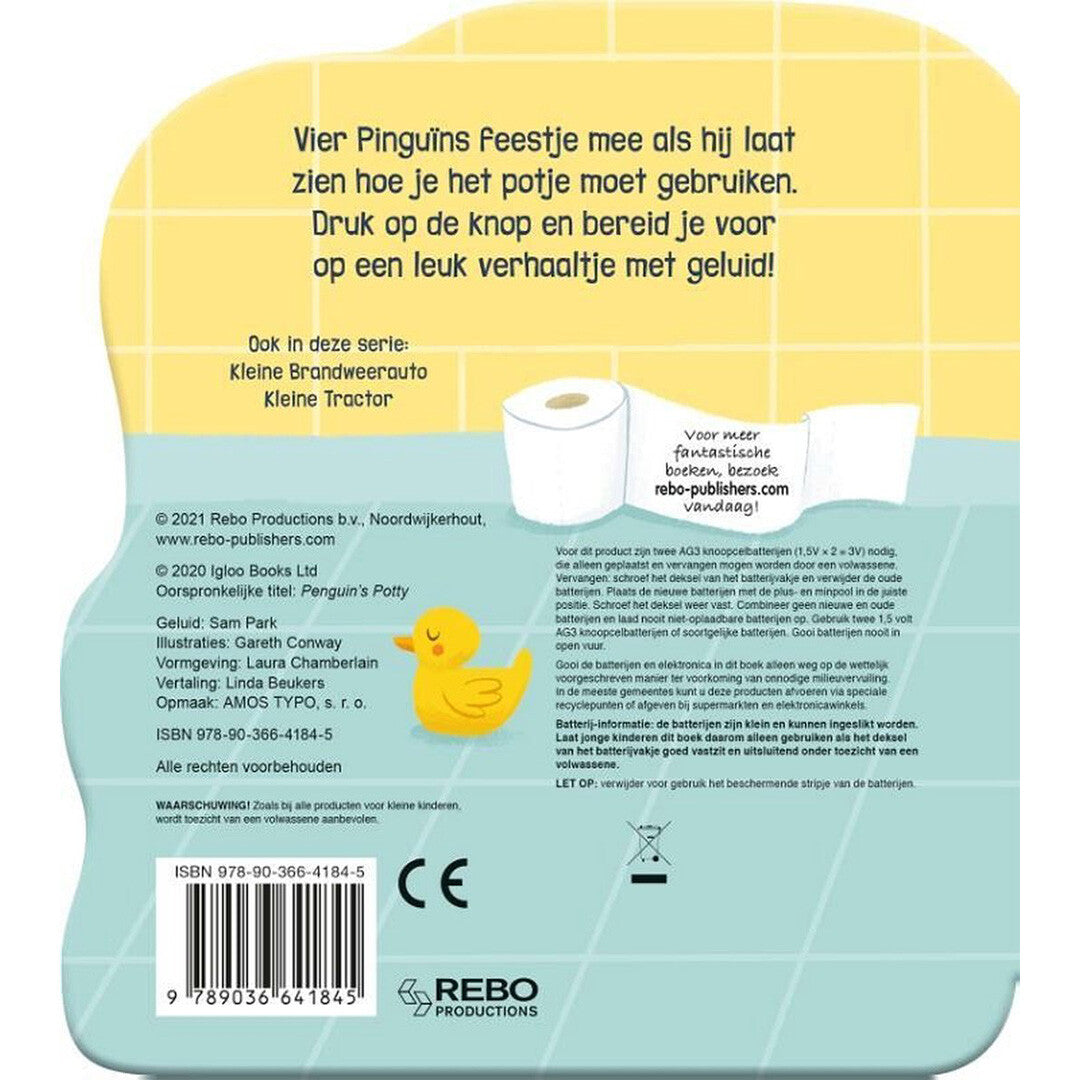 uitgeverij rebo geluidenboek kleine pinguïn op het potje | 1724184 | 5