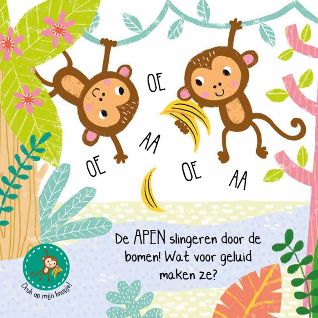 uitgeverij rebo geluidenboek luister mee in de jungle | 1724700 | 3