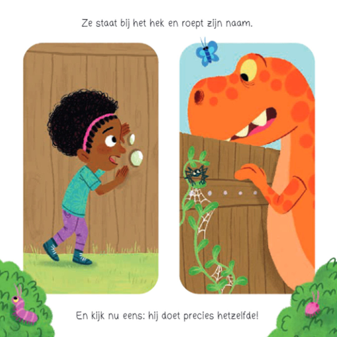 uitgeverij rebo kartonboek de dino van hiernaast | 1724719 | 3