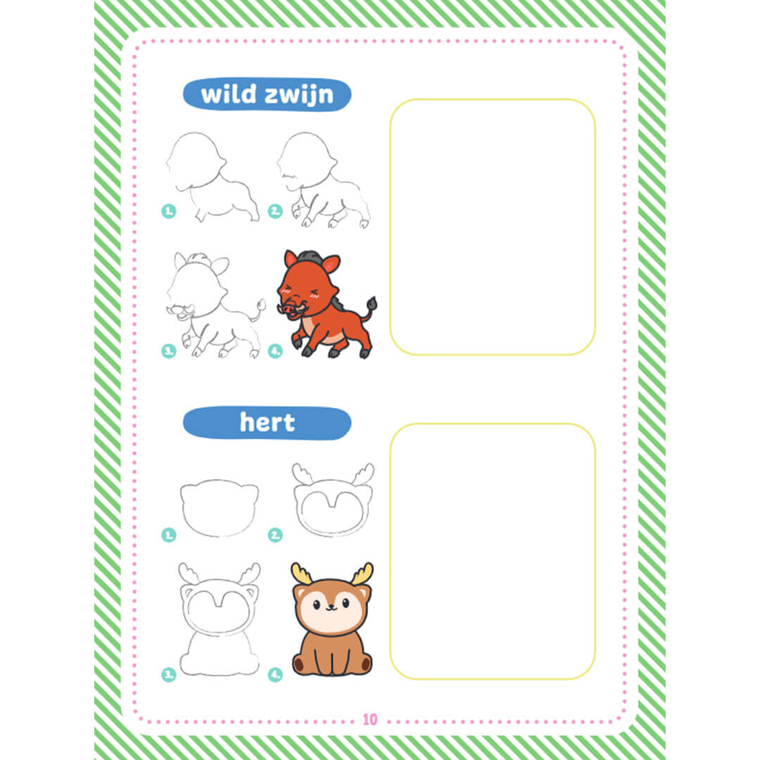 uitgeverij rebo kawaii dieren tekenen | 1724492 | 3