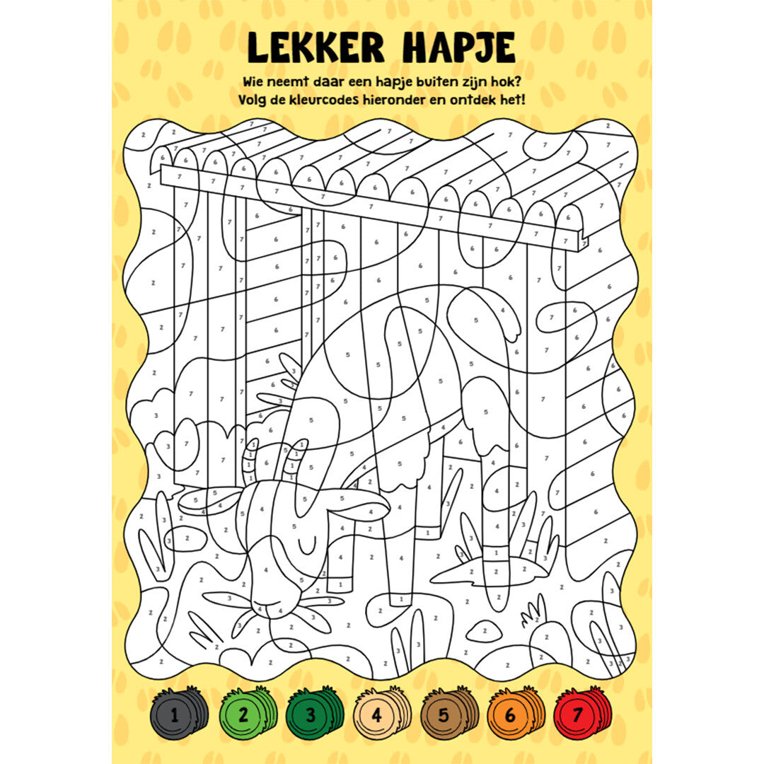 uitgeverij rebo kleuren op nummer - boerderij | 1724653 | 3
