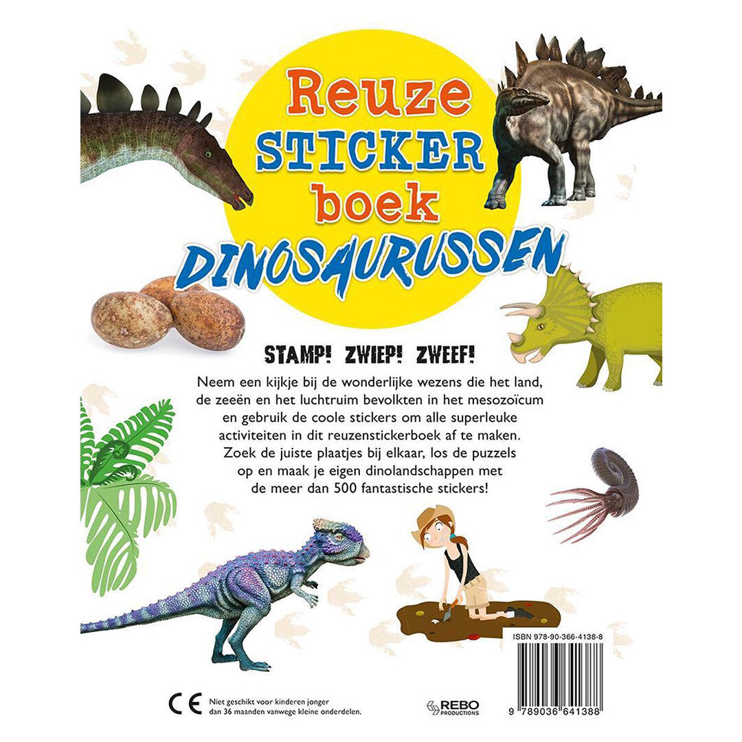 uitgeverij rebo reuzestickerboek dinosaurussen | 1724138 | 3