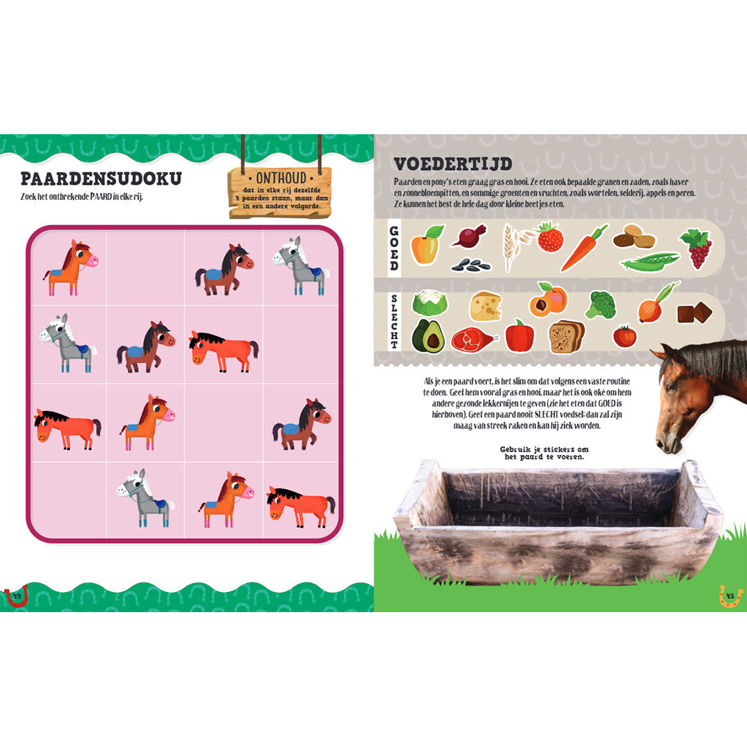 uitgeverij rebo reuzestickerboek paarden | 1724139 | 1